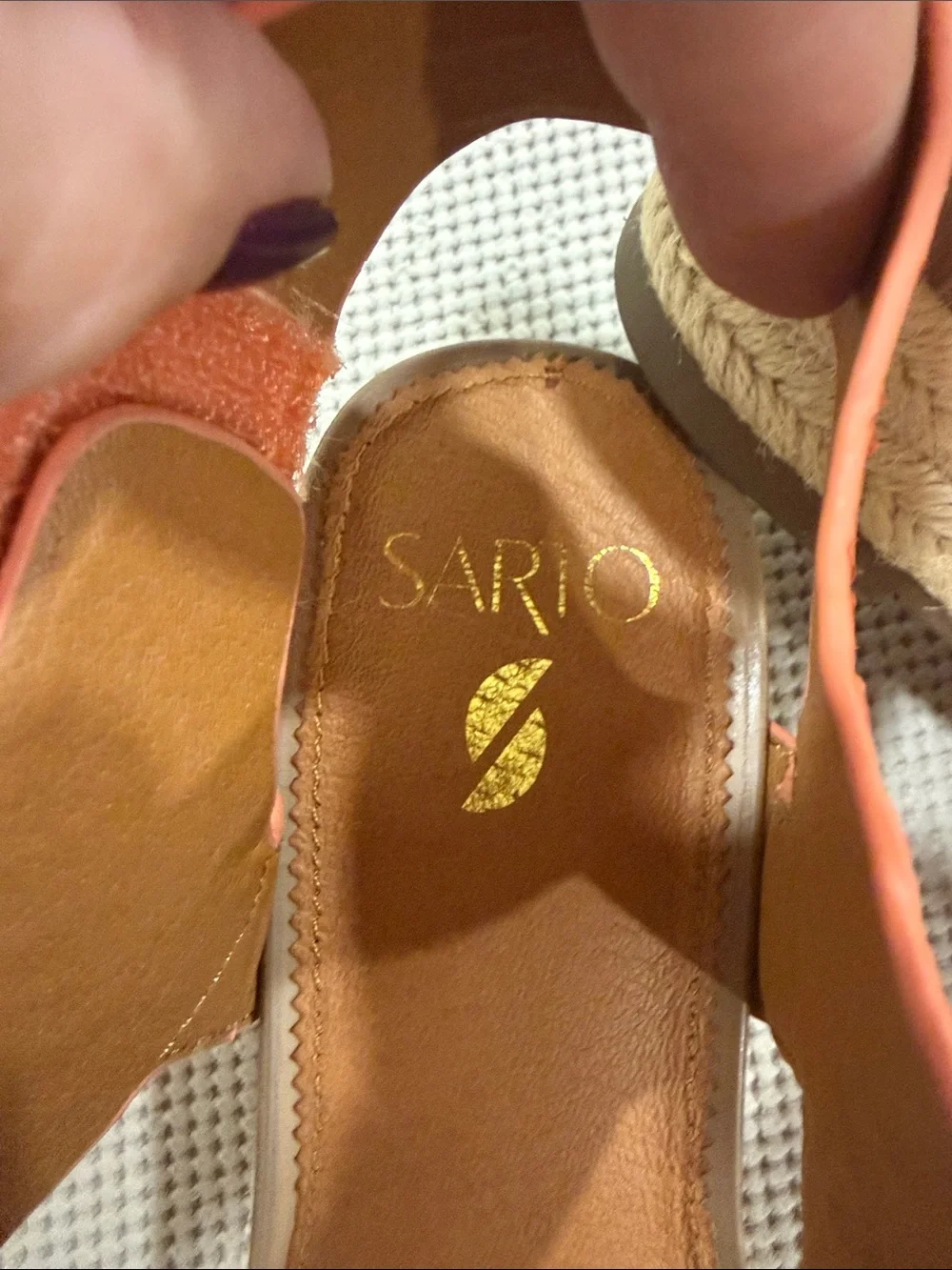 Franco Sarto Coral Textured Espadrille Wedge Sandals - Women